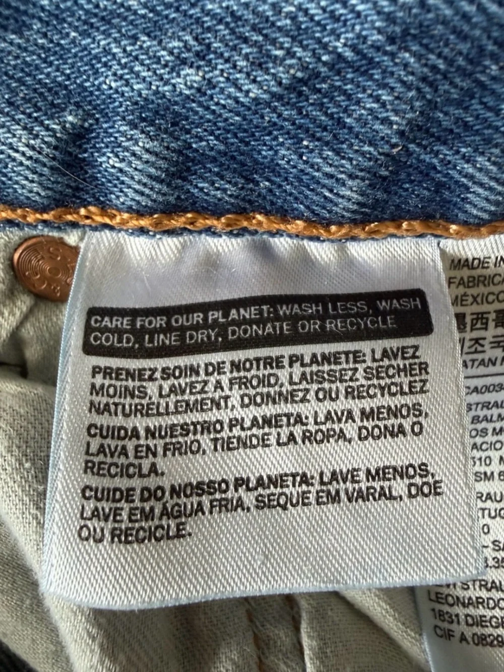 Levi’s 501 Original Fit Jeans Men 36x30 The Ben Straight Leg Button Fly Cotton